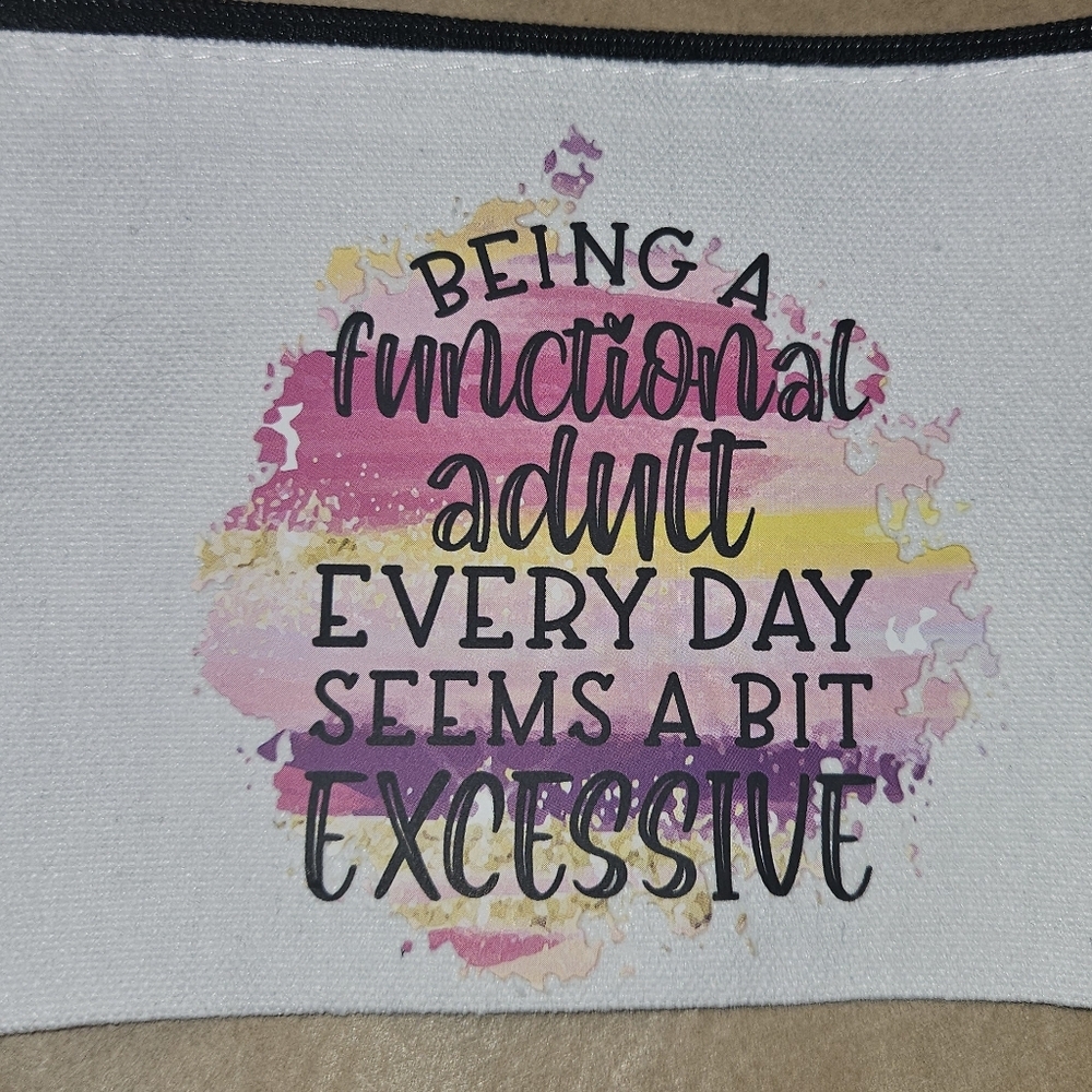 Functional Adult Quote Pouch